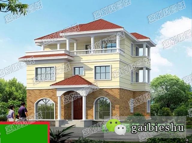 30萬(wàn)13×11米豪華農(nóng)村自建房設(shè)計(jì)施工圖，帶豪華套間，居住舒適