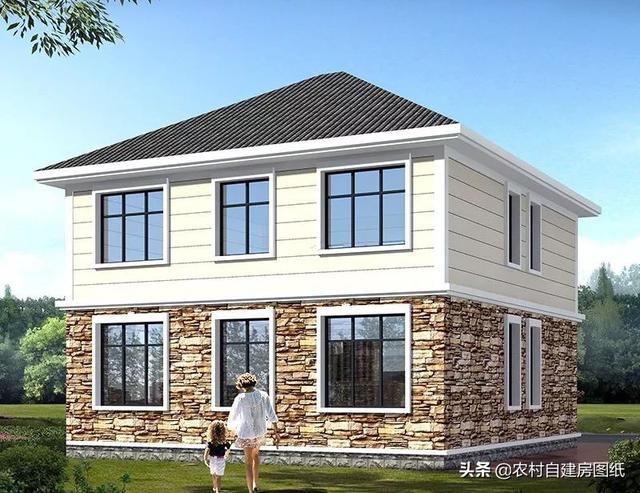 這款二層農(nóng)村小別墅設(shè)計圖，外觀精致漂亮，室內(nèi)設(shè)計的也非常舒適
