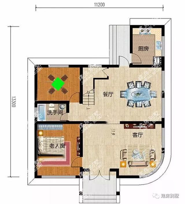 分享兩棟自建房設計圖，單看外觀就覺得這別墅很不錯