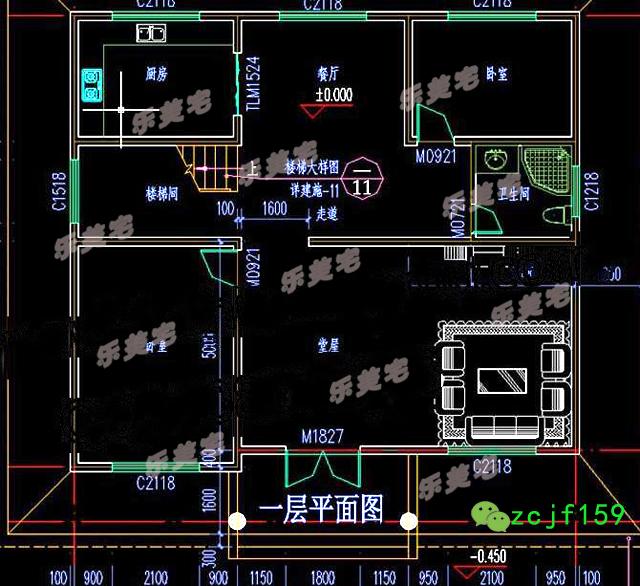 130平米農(nóng)村二層別墅施工圖及效果圖，簡(jiǎn)約經(jīng)濟(jì)