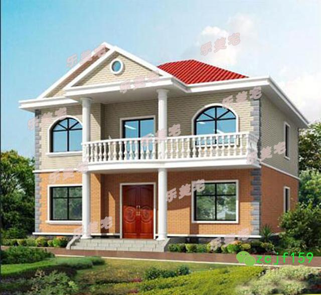 130平米農(nóng)村二層別墅施工圖及效果圖，簡(jiǎn)約經(jīng)濟(jì)