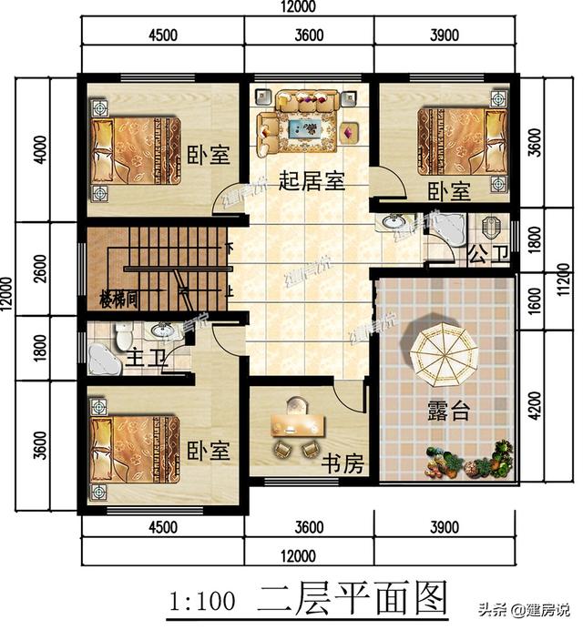 3款開間12米的別墅設(shè)計圖，在農(nóng)村很流行，如果你想要建房，可以先收藏起來