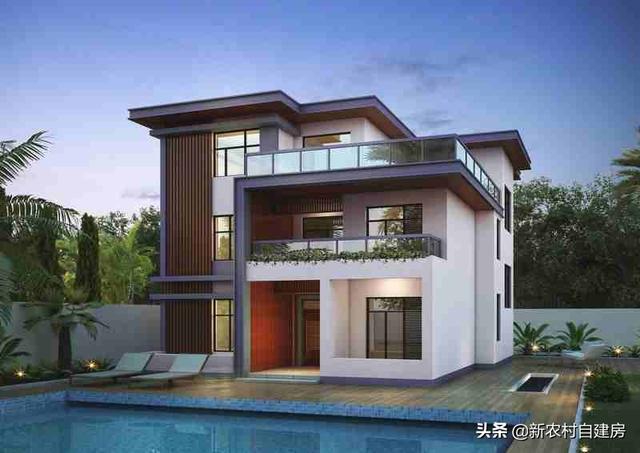 這套農(nóng)村二層平屋頂自建房設(shè)計圖，占地小，采光好