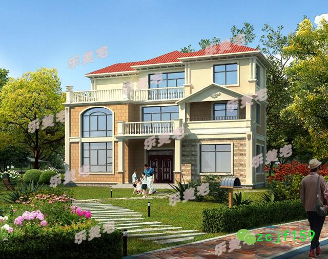 分享一款帶躍層設(shè)計(jì)的四層別墅戶型圖，農(nóng)村、鄉(xiāng)鎮(zhèn)上都適合建筑