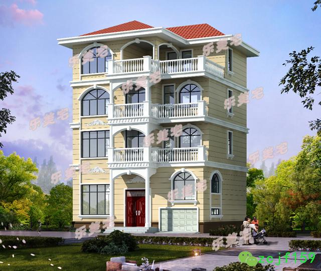 分享一款帶躍層設(shè)計(jì)的四層別墅戶型圖，農(nóng)村、鄉(xiāng)鎮(zhèn)上都適合建筑