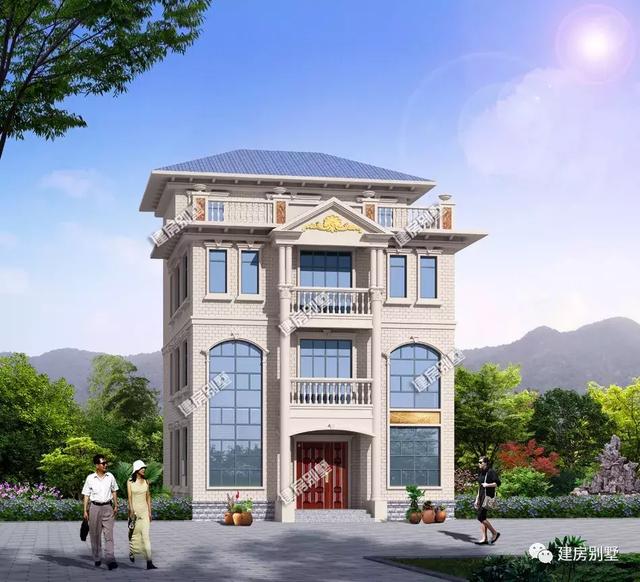 兩款面寬10.5米的四層農(nóng)村別墅設(shè)計圖，都是很適合在老家建的房子