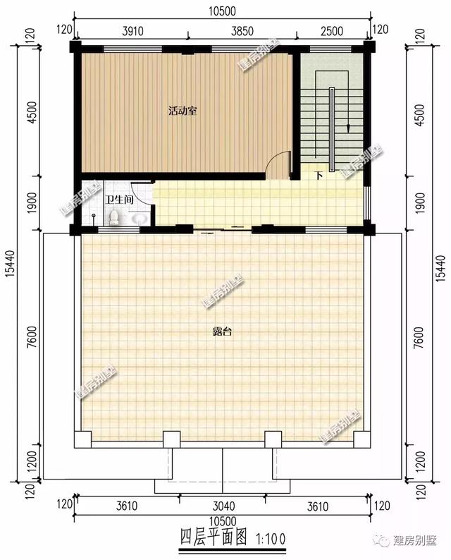 兩款面寬10.5米的四層農(nóng)村別墅設(shè)計圖，都是很適合在老家建的房子