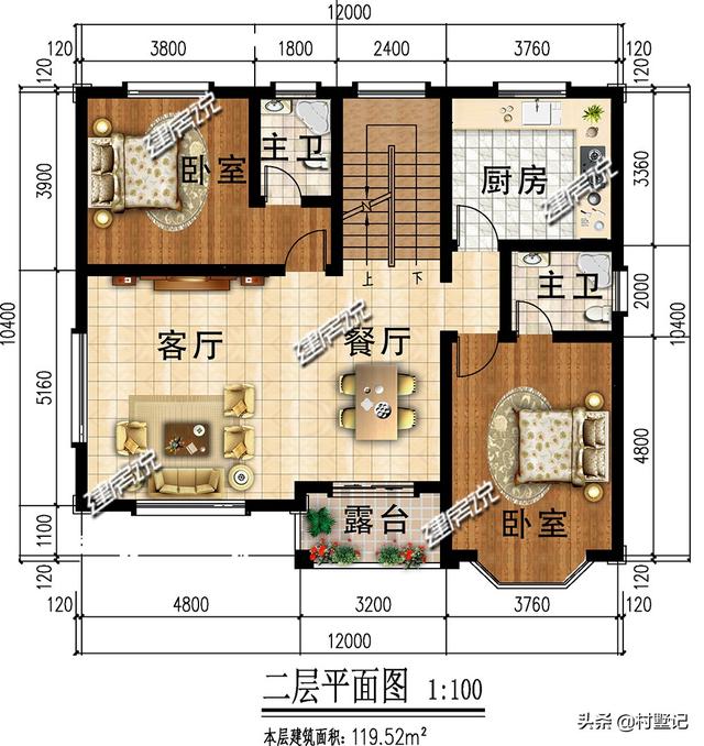 5款農(nóng)村自建別墅設計圖，每款都帶車庫，二層和三層任你選擇