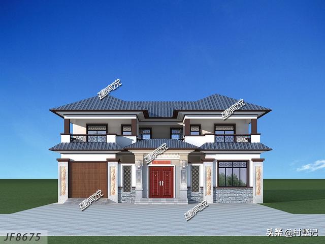 5款農(nóng)村自建別墅設計圖，每款都帶車庫，二層和三層任你選擇