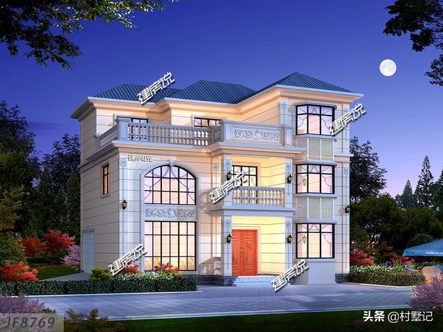 5款農(nóng)村自建別墅設計圖，每款都帶車庫，二層和三層任你選擇