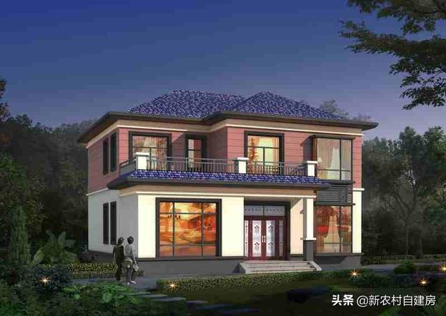 介紹一款農(nóng)村2層自建房設(shè)計(jì)圖，外觀新穎大氣