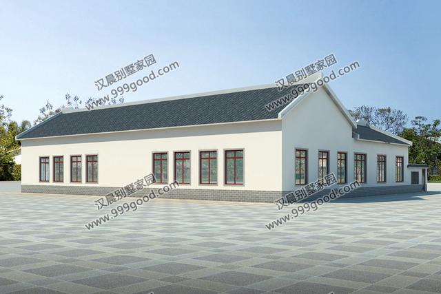 2款中式四合院農村一層自建別墅設計圖，通過對傳統(tǒng)文化的發(fā)展和傳承，打造富有情趣的獨有的生活韻味