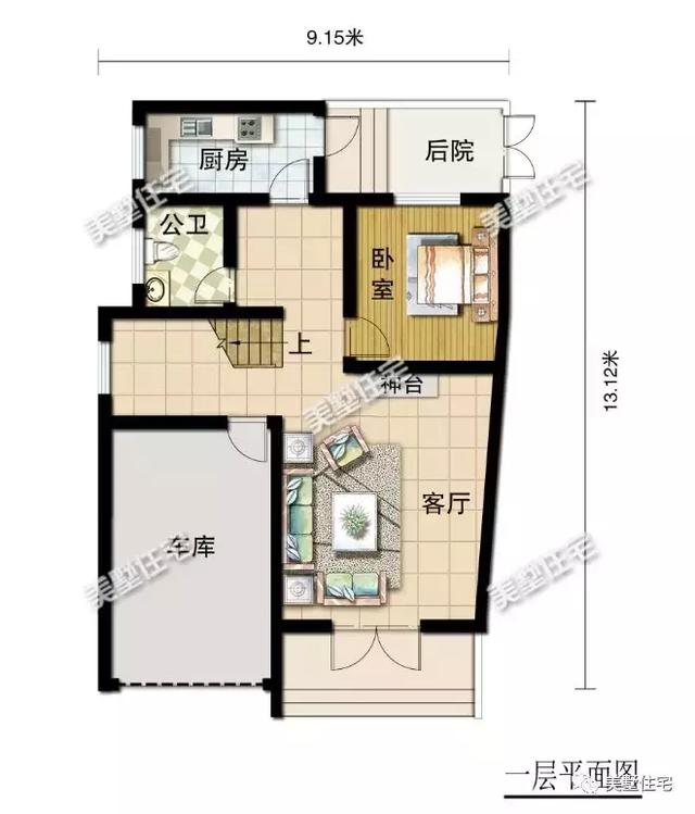 5套農(nóng)村別墅設(shè)計(jì)圖，占地面積都不超過(guò)120平，方方正正，簡(jiǎn)單實(shí)用