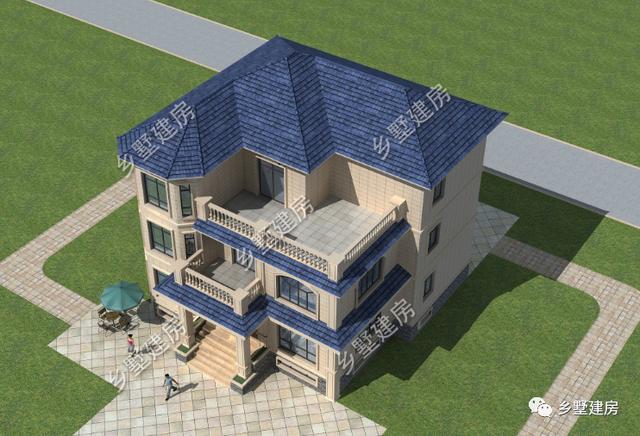 挑空客廳+多功能半地下室三層農(nóng)村自建房設(shè)計圖，基本可以滿足大多數(shù)人的需求