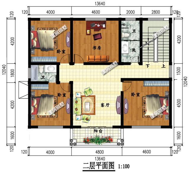 160平方米左右三層簡歐自建別墅設計圖，帶獨立廚房設計和棋牌室