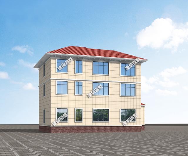 三層簡(jiǎn)歐別墅設(shè)計(jì)圖，獨(dú)立廚房設(shè)計(jì)，帶堂屋神位，非常完貼近農(nóng)村生活