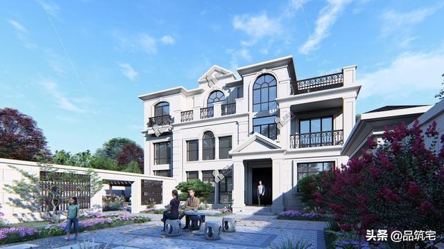 三層法式別墅設(shè)計(jì)圖，層次感豐富，法式細(xì)節(jié)細(xì)致到位，絕對的經(jīng)典
