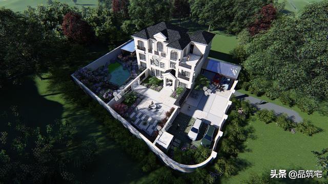 三層法式別墅設(shè)計(jì)圖，層次感豐富，法式細(xì)節(jié)細(xì)致到位，絕對的經(jīng)典