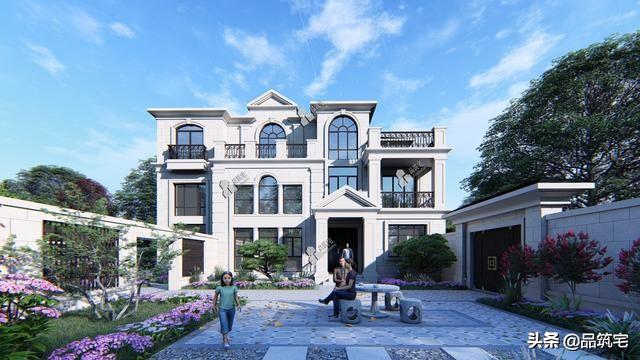 三層法式別墅設(shè)計(jì)圖，層次感豐富，法式細(xì)節(jié)細(xì)致到位，絕對的經(jīng)典