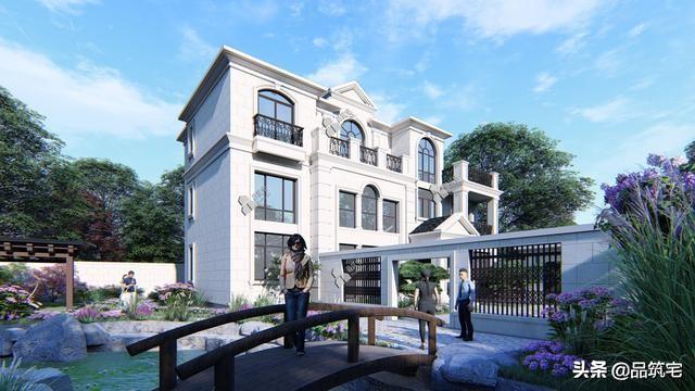 三層法式別墅設(shè)計(jì)圖，層次感豐富，法式細(xì)節(jié)細(xì)致到位，絕對的經(jīng)典