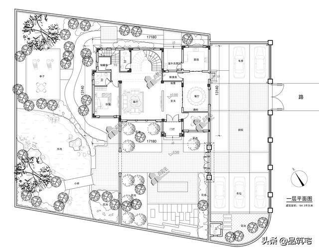 三層法式別墅設(shè)計(jì)圖，層次感豐富，法式細(xì)節(jié)細(xì)致到位，絕對的經(jīng)典