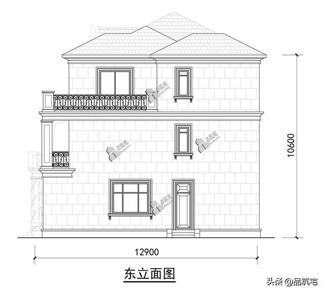 三層法式別墅設(shè)計(jì)圖，層次感豐富，法式細(xì)節(jié)細(xì)致到位，絕對的經(jīng)典