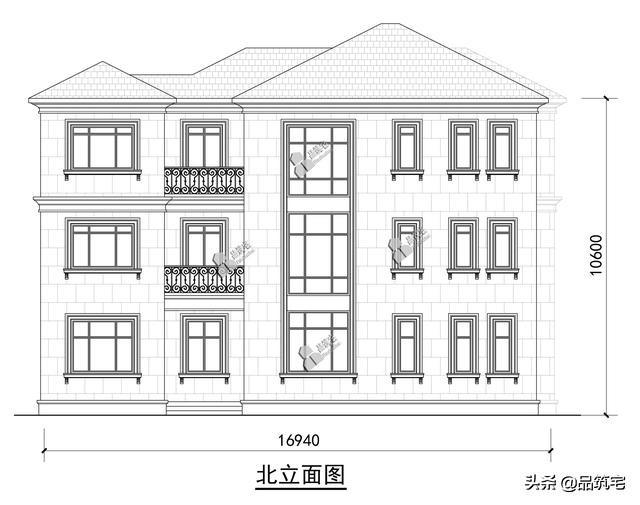 三層法式別墅設(shè)計(jì)圖，層次感豐富，法式細(xì)節(jié)細(xì)致到位，絕對的經(jīng)典