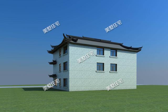 要建房還是中式別墅好，這款三層中式別墅設計圖，建成住一百年都不會過時