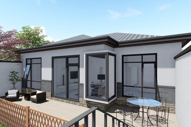 占地130平的農(nóng)村一層小別墅設(shè)計(jì)圖紙，現(xiàn)代風(fēng)格的獨(dú)棟別墅