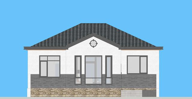 占地130平的農(nóng)村一層小別墅設(shè)計(jì)圖紙，現(xiàn)代風(fēng)格的獨(dú)棟別墅