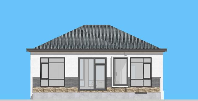 占地130平的農(nóng)村一層小別墅設(shè)計(jì)圖紙，現(xiàn)代風(fēng)格的獨(dú)棟別墅