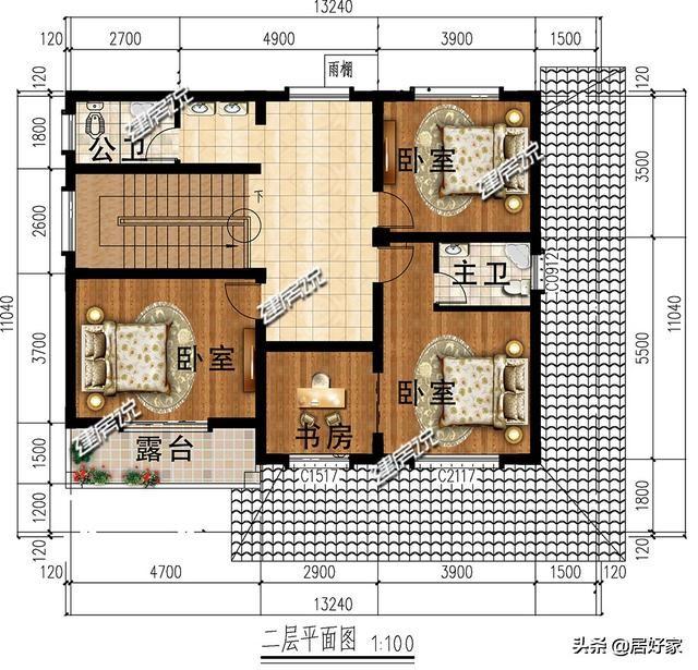 分享幾款二層別墅設(shè)計(jì)圖，選一款別墅建在老家，經(jīng)濟(jì)又實(shí)用