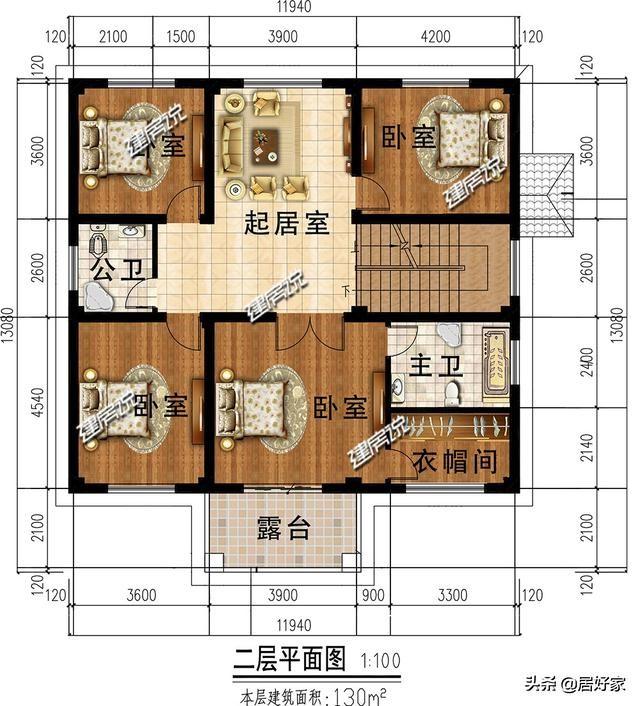 分享幾款二層別墅設(shè)計(jì)圖，選一款別墅建在老家，經(jīng)濟(jì)又實(shí)用