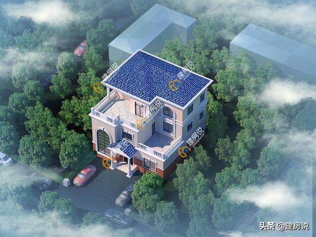 30萬三層別墅設(shè)計(jì)圖，在農(nóng)村建房的話，建三層最實(shí)用