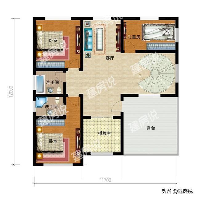 30萬三層別墅設(shè)計(jì)圖，在農(nóng)村建房的話，建三層最實(shí)用