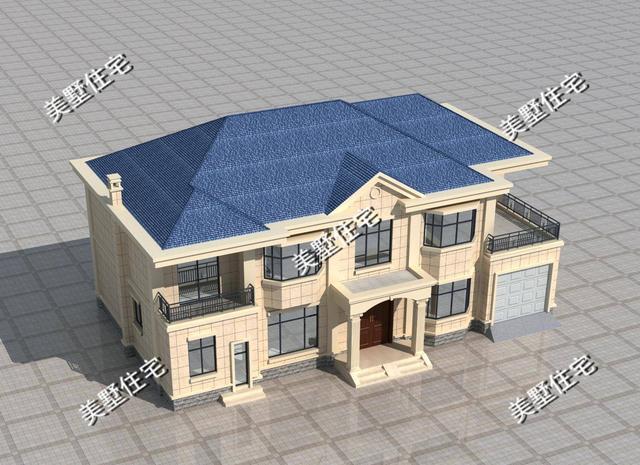 造價36萬左右現(xiàn)代歐式風(fēng)格自建別墅設(shè)計圖，二層建筑非常符合當(dāng)下的流行的趨勢