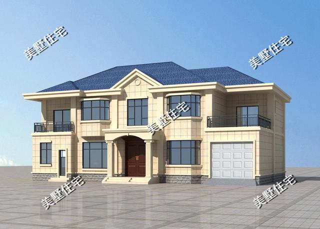 造價36萬左右現(xiàn)代歐式風(fēng)格自建別墅設(shè)計圖，二層建筑非常符合當(dāng)下的流行的趨勢