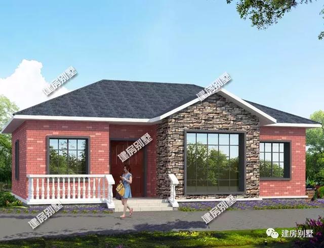 15萬就能建一棟別墅，這3款一層自建房設計戶型圖，在農村很受歡迎