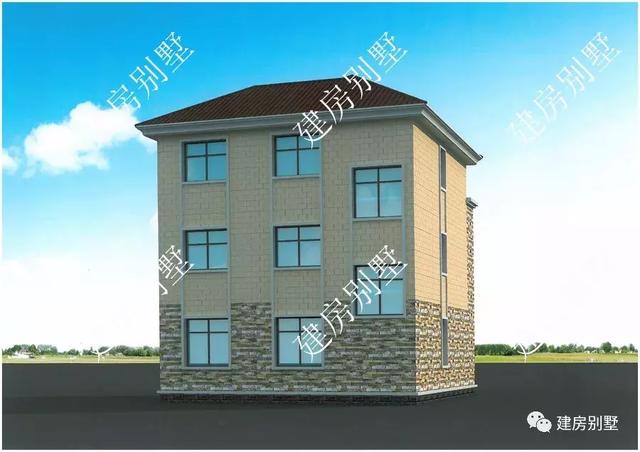 兩棟開間9米多的三層自建房設(shè)計圖，精致美觀，布局實用