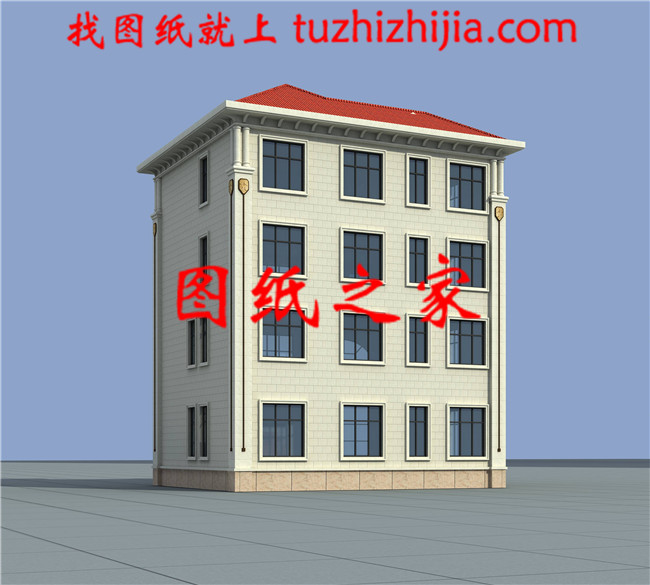 120平方米新農(nóng)村四層別墅設計圖紙12X10米50萬以內(nèi)