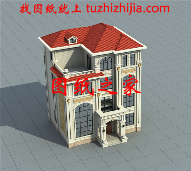 120平方米新農(nóng)村四層別墅設計圖紙12X10米50萬以內(nèi)