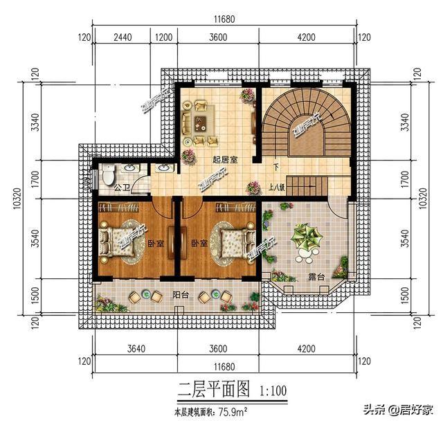 5款別墅設(shè)計圖紙，房子建得這么漂亮，再也不用怕娶不到媳婦了！