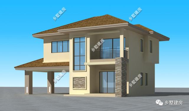 現(xiàn)代簡約農(nóng)村別墅設計圖，建上這么一棟，不僅時尚美觀，而且?guī)资甓疾粫^時