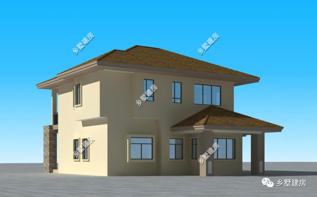 現(xiàn)代簡約農(nóng)村別墅設計圖，建上這么一棟，不僅時尚美觀，而且?guī)资甓疾粫^時