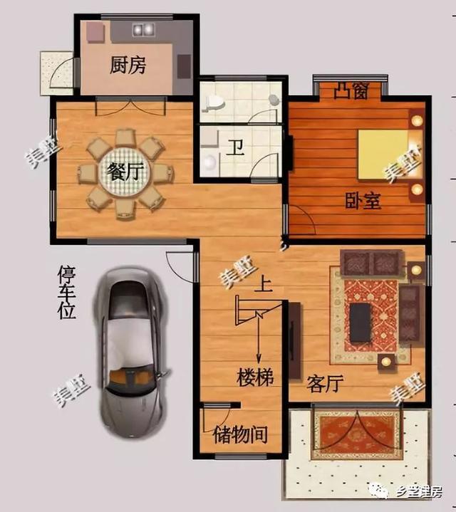 現(xiàn)代簡約農(nóng)村別墅設計圖，建上這么一棟，不僅時尚美觀，而且?guī)资甓疾粫^時