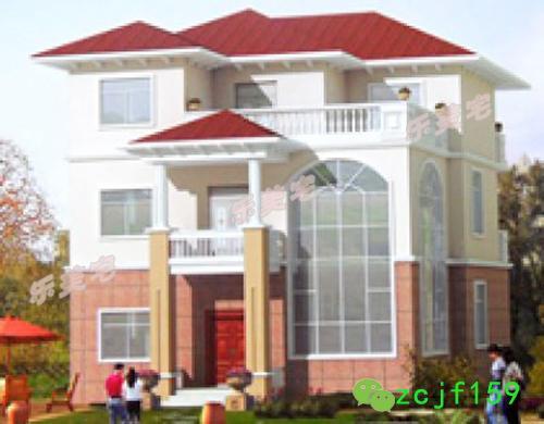 占地150平米農(nóng)村三層自建房案例圖及別墅全套設計圖，時尚的外觀，舒適的室內(nèi)布局