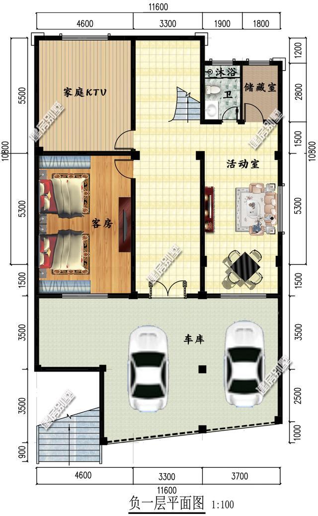 帶地下室三層別墅設(shè)計(jì)圖，量身的別墅定制設(shè)計(jì)，達(dá)到最好的效果