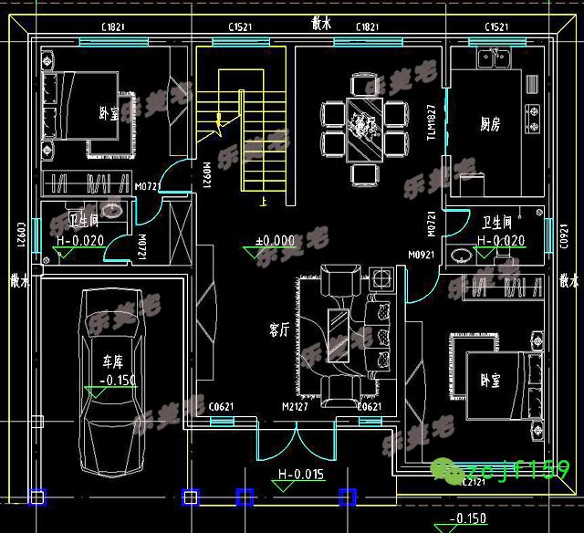 分享幾款帶車庫(kù)設(shè)計(jì)的二層別墅設(shè)計(jì)圖紙，適不適合你家的宅基地呢？