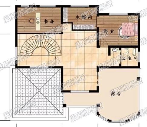 這款三層別墅設計頗具特色，多面體結構設計帶有多各窗戶，外觀漂亮