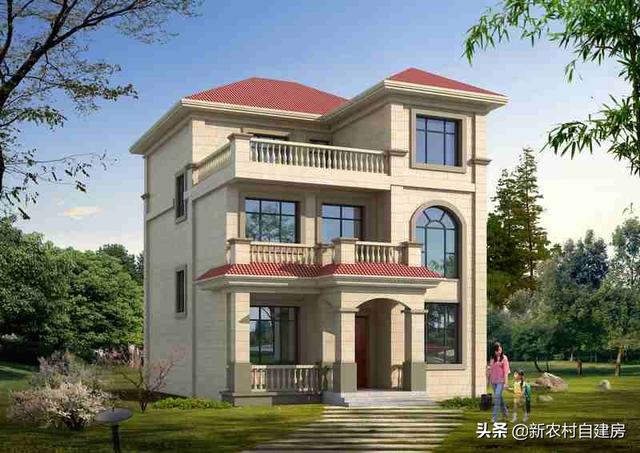 介紹一款實用又美觀的三層小別墅設(shè)計圖，從外形上看這棟別墅，簡約、大方